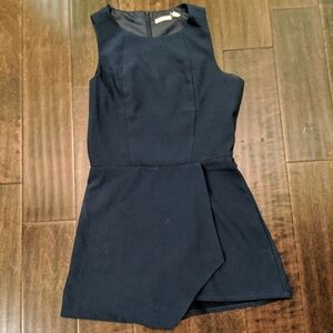 Navy Skort Romper